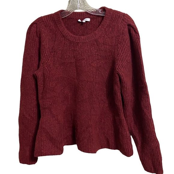 MADEWELL SZ MD Peplum Pullover Sweater - Picture 2 of 4